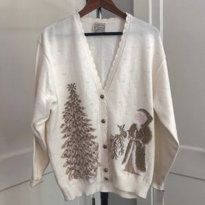 Company collection vintage Christmas cardigan size xl
